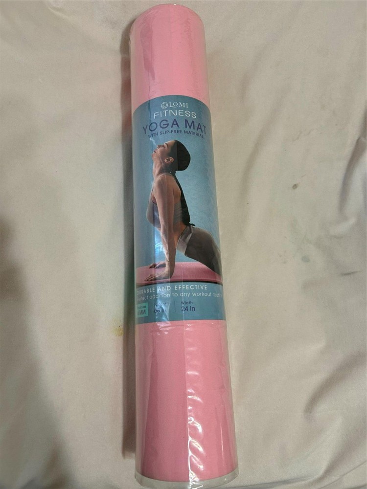 LOMI FITNESS YOGA MAT 24 X 68 PINK NEW
