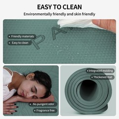 PAIDU Large Yoga Mat-72’x36’x0.4’ Extra Width ＆ Deepgreen