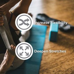 Gaiam Stretch Strap, 60 inches, Grey
