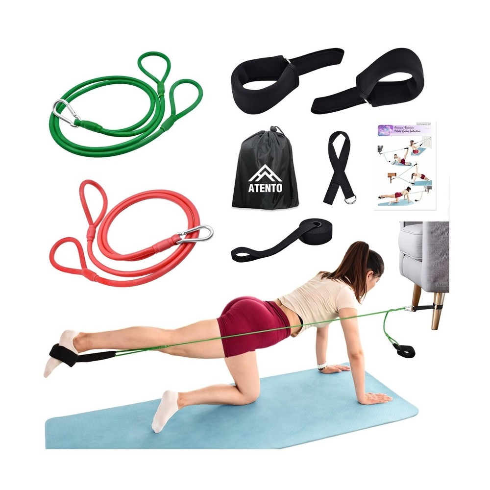 ATENTO Resistance Pilates System Reformer Style Pilates Lightweight Portable …