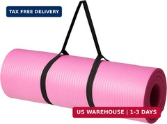Amazon Basics Extra Thick Exercise Yoga Mat with Carrying Strap