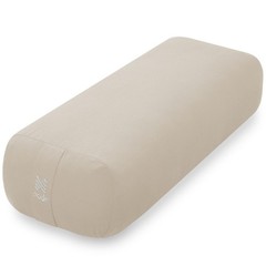 Yoga Meditation Cushion 25×12 Rectangular Bolster Organic Cotton Cover