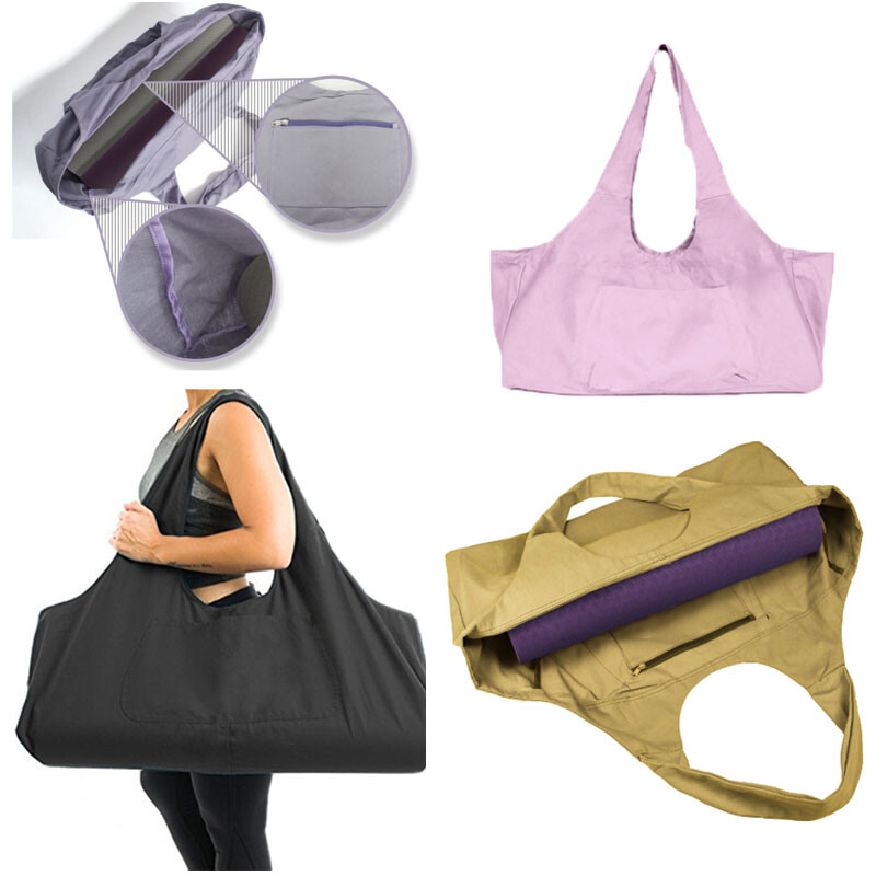 Large Shoulder Capacity Fitness Yoga Mat Exercise Carrier Strap Sling Duffle Bag