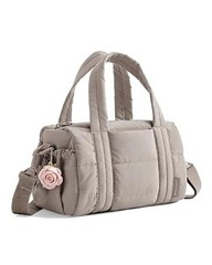 Reiki Gym Bag for Women Puffy Yoga Mat Travel Weekender Mini 5L 5L-Latte Brown
