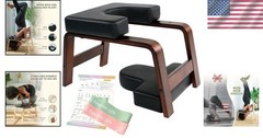 Safe Yoga Headstand Trainer – Lightweight PU and Wood Bench for All Levels
