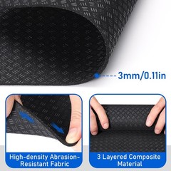 Non-Slip Workout Mat for Ellipse Leg Exerciser, Ellipse Machine Mat, Exercise