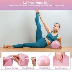 Pilates Kit,Home Pilates Ring Kit for Women,Pilates Equipment 14″ Pilates Rin…