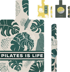 Foldable Pilates Mat and Reformer Towel, 39″ x 24″ Fitness Accessory