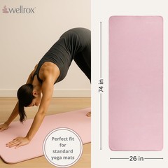 Microfiber Yoga Mat Towel with Grip – Ultra Absorbent, Super Soft, and Quick Dry