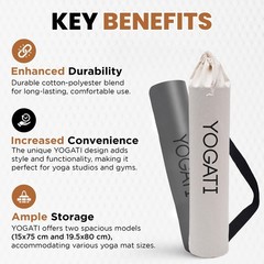 ® Cotton Yoga Mat Bag with Adjustable Strap | Durable Yoga Bag for Mats, Perf…