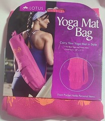 LOTUS YOGA MAT BAG/SPRING BORDER NEW 28″ X 9.75″ FITS MOST YOGA AND FITNESS MAT