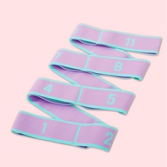 Yoga Strap Elastic Stretching Strap with 9 for Physical-Therapy Fitness