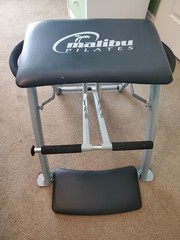 Malibu Pilates Folding Abs &Full Body Workout Fitness Bench Tested+3 Workout CDs