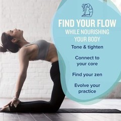 Fitness Yoga Mat Non-Slip Exercise Mat with 70 Yoga Poses for Pilates Workout