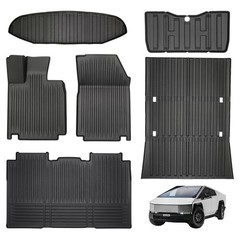 eAuto Life Car Floor Mats for Tesla Cybertruck All-Weather Liners Mat Set – P…