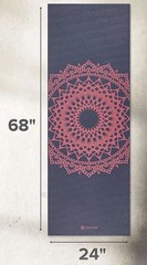 Yoga Mat Gaiam Print Non Slip Exercise & Fitness Mat for All Types of Yoga