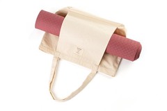 Mat Tote Bag – Cotton Canvas Yoga Mat Carrier – Eco-Friendly & Durable Yoga M…