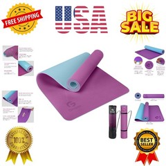 Yoga Mat Non Slip, Eco Friendly Fitness Exercise Mat with Carrying Strap,Pro …