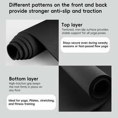 Extra Wide Yoga Mat 72″ x 32″, 11mm Non Slip TPE Exercise Mat with Carrying S…