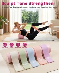 Pilates Kit for Home,24 pcs Workouts Sets for 14”Pilates Circles 8″ Yoga , Re…