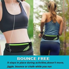 Slim Running Belt Fanny Pack,Waist Pack Bag for Hiking Cycling Workout,Reflec…
