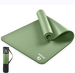Yoga Mat Non Slip NBR Extra Thick 72×32 Anti Tear Exercise Mat Strap Bag