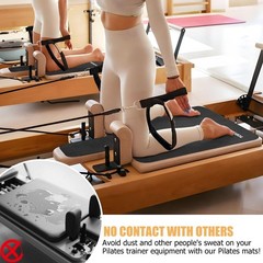 Non-Slip Pilates Reformer Mat Towel, 39in x 24in Suede Pilates Reformer Mat C…