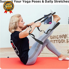 Stretching Strap Yoga Strap Physical Therapy for Home Workout 10 Non E…