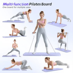 Portable Pilates Reformer Board Foldable Core Ab Trainer Home Gym – New