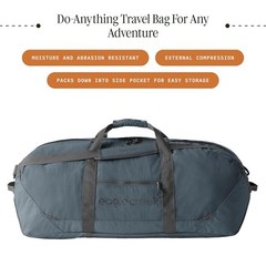 No Matter What Duffel Bag – Eco Friendly Duffel for Sustainable Travel – Smoke