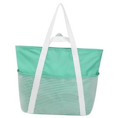Waterproof Beach Bags for Women – Machine Washable Travel Medium Mint Green