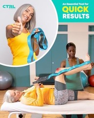 Non-Elastic Stretching Strap with Loops – Yoga & Physical Therapy Band for Flexi