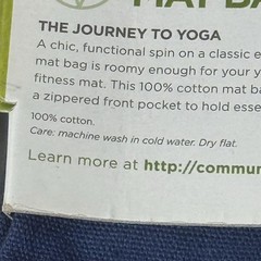 Gaiam Cargo Yoga Mat Bag, Full-Zipper Yoga Mat Carrier with Adjustable Strap, Fr