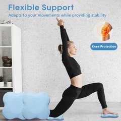 2 Pack Yoga Knee Pads Mat Set – Extra Thick Foam Kneeling Pad Cushion for Knees,