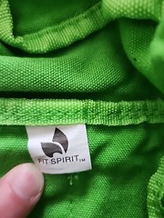 Fit Spirit Bag Full Zip Exercise Yoga Mat Tote Cargo Pockets Green Strap