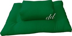 Zafu Zabuton Meditation Yoga Cotton Cushions, Sitting Kneeling Mats Light Green