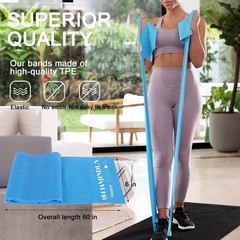 5 Pcs Professional Resistance Bands. Latex-Free, Pilates Band, Work Out Bands