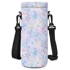 Neoprene 500ML/750ML/Water Bottle Bag Carrier – Portable 1000ML – Nice Flowers