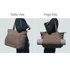 Yoga Mat Bag Gym Tote Multi Pockets Women Drawstring Carrier Pilates Travel