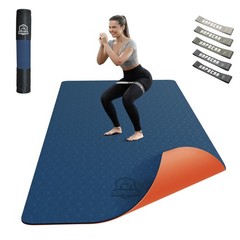 Yoga Mat XXL183cmx91cmx6mm Thickness, Extra Large Non Slip Wide Yoga Mat, Gy…