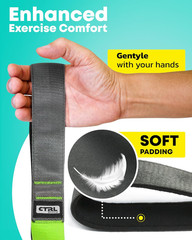 Stretching Strap with Loops – Non Elastic Stretch Band for Physical Therapy, Yog