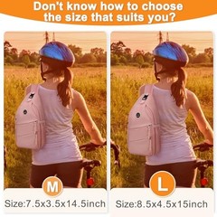 Crossbody Bags for Women Men Trendy Sling Bag Backpack Casual Chest Large Pink