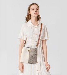 KALIDI Crossbody Purses for Women Vegan Leather Bucket Bag Fashion Ladies Cro…