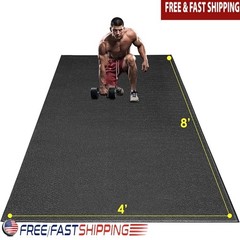 Large Non-Slip Gym Mat Eco-Friendly Exercise Mats Home Workout Cardio Strength