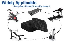 6 Pcs Walking Pad Mat, Treadmill Mat Pads, 4″ x 4″ x 0.2″ Double-Sided Non-Slip