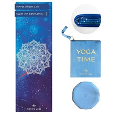 Mantra Yoga Travel PRO 1.5mm with Knee Pad – Foldable Fitness & Exercise Mat …