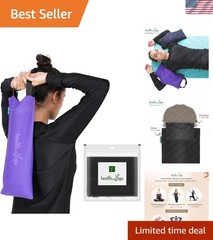 HealthAndYoga Black Double Sand Bags – Inner Waterproof for Weight Support