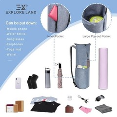 Yoga Mat Storage Bag with Breathable Mesh Window & Large Pockets – Travel Friend