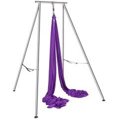Uimoso Yoga Swing Stand Hammock Aerial Silk Kit551.15 lbs Load Yoga Frame Purple