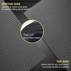Large Yoga Mat 6’X4’/6’X6’/7’X5′(7Mm/9Mm), Extra Thick Workout Mats for Home Gym